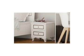 Alwen Sängbord 45 cm - Matt Vit - Möbler - Bord & matgrupp - Avlastningsbord & sidobord - Sängbord & nattduksbord