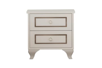 Alwen Sängbord 45 cm - Matt Vit - Möbler - Bord & matgrupp - Avlastningsbord & sidobord - Sängbord & nattduksbord