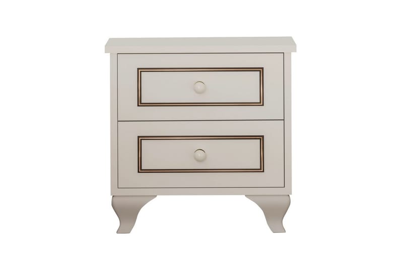 Alwen Sängbord 45 cm - Matt Vit - Möbler - Bord & matgrupp - Avlastningsbord & sidobord - Sängbord & nattduksbord