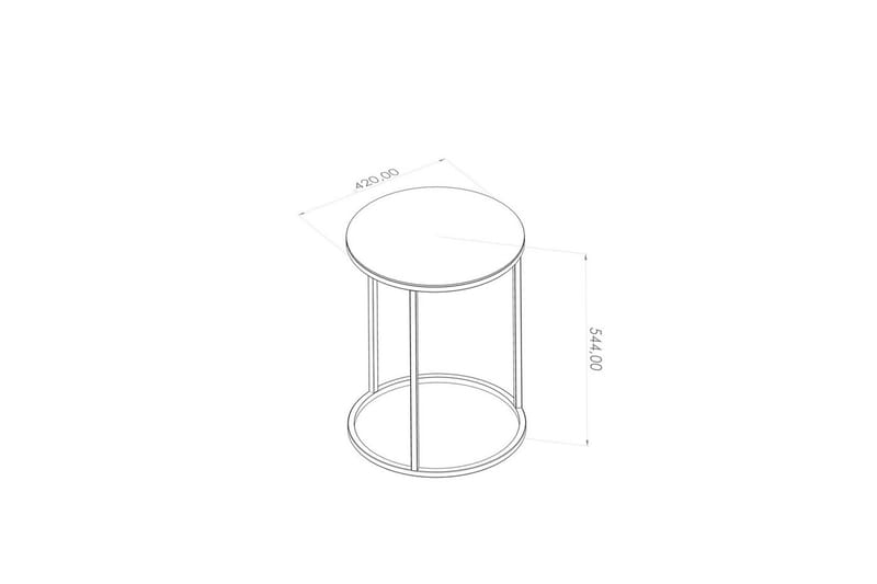 Alyasmin Sidobord 42 cm - Svart - Möbler - Bord & matgrupp - Avlastningsbord & sidobord - Lampbord & sidobord