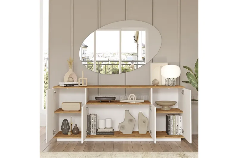 Anari Konsollbord 180 cm - Brun/Vit - Förvaring - Förvaringsmöbler - Sideboard & skänk