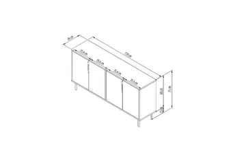 Andalos Konsollbord 150 cm - Vit - Möbler - Bord & matgrupp - Avlastningsbord & sidobord - Konsolbord & hallbord