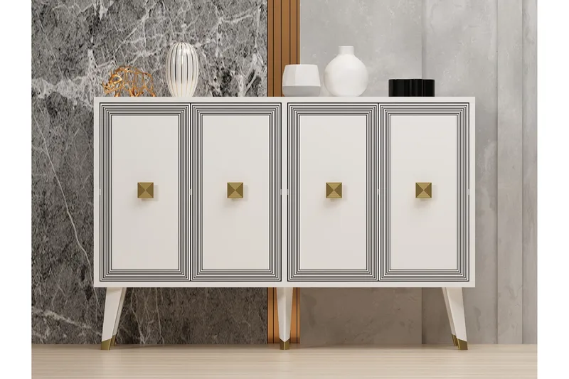 Ansel Konsollbord 120 cm - Vit - Förvaring - Förvaringsmöbler - Sideboard & skänk