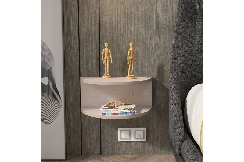 Antigua Sängbord 45 cm - Beige - Möbler - Bord & matgrupp - Avlastningsbord & sidobord - Sängbord & nattduksbord