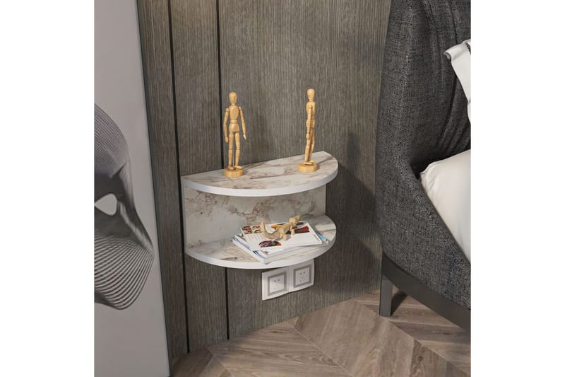 Antigua Sängbord 45 cm - Vit - Möbler - Bord & matgrupp - Avlastningsbord & sidobord - Sängbord & nattduksbord