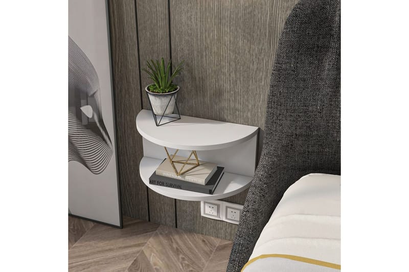 Antigua Sängbord 45 cm - Vit - Möbler - Bord & matgrupp - Avlastningsbord & sidobord - Sängbord & nattduksbord