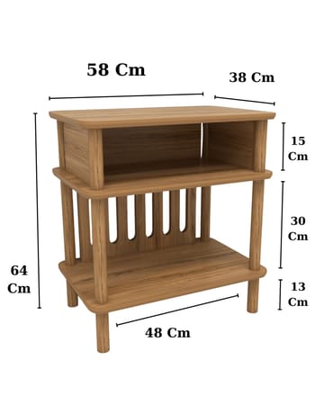 Antigua Sidobord 58 cm - Ek - Möbler - Bord & matgrupp - Avlastningsbord & sidobord - Brickbord & småbord