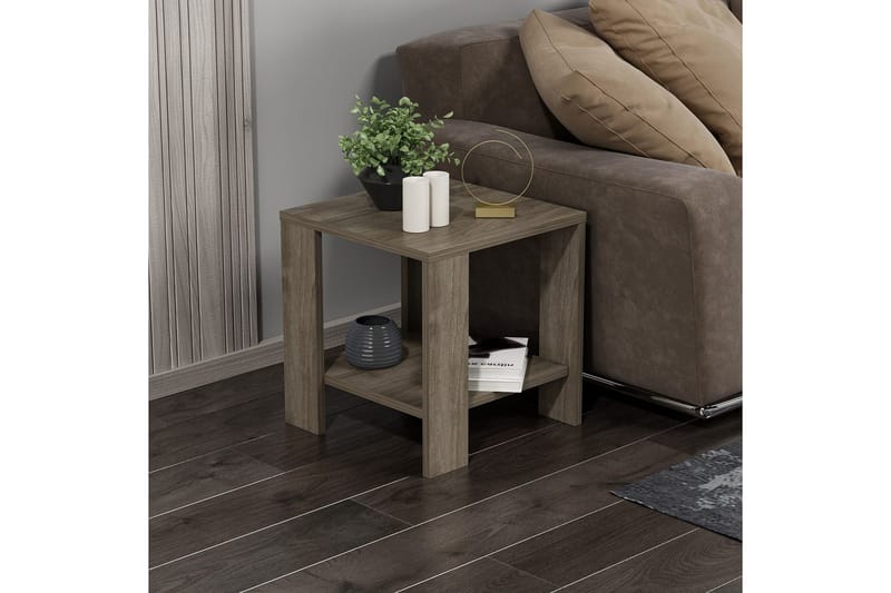 Asrel Sidobord 40 cm - Valnöt - Möbler - Bord & matgrupp - Avlastningsbord & sidobord - Lampbord & sidobord