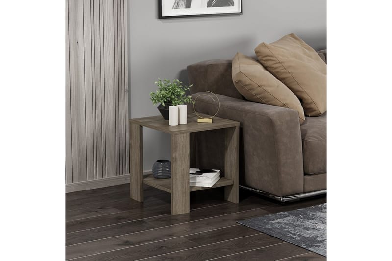 Asrel Sidobord 40 cm - Valnöt - Möbler - Bord & matgrupp - Avlastningsbord & sidobord - Lampbord & sidobord