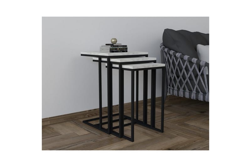 Auren Satsbord 40 cm - Svart/Kristall - Möbler - Bord & matgrupp - Avlastningsbord & sidobord - Satsbord