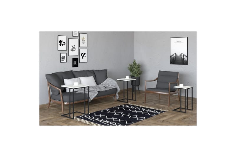 Auren Satsbord 40 cm - Svart/Kristall - Möbler - Bord & matgrupp - Avlastningsbord & sidobord - Satsbord