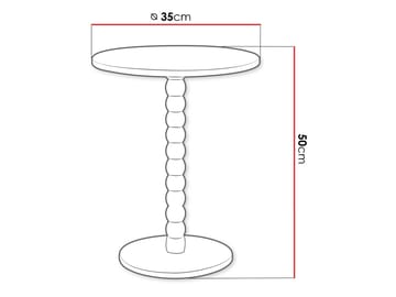 Averin Sidobord 35 cm - svart - Möbler - Bord & matgrupp - Avlastningsbord & sidobord - Brickbord & småbord
