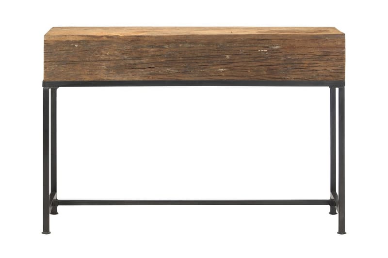 Avlastningsbord 120x30x80 cm massivt återvunnet trä - Brun - Lampbord & sidobord - Brickbord & småbord