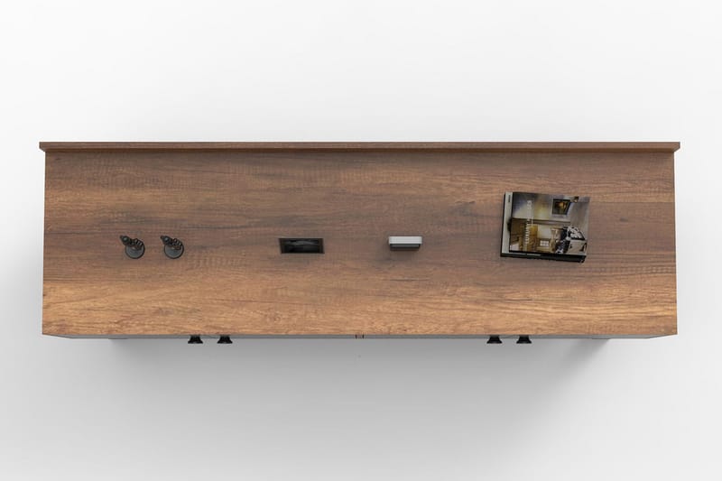 Avlastningsbord Dewat 180 cm - Teak/Antracit - Möbler - Bord & matgrupp - Avlastningsbord & sidobord - Konsolbord & hallbord