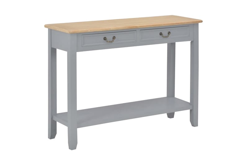 Avlastningsbord grå 110x35x80 cm trä - Grå - Konsolbord & hallbord - Avlastningsbord & sidobord - Hallförvaring