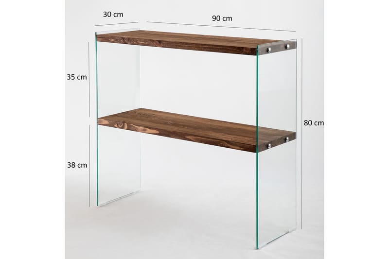 Avlastningsbord Gronausi 90 cm - Valnöt - Möbler - Bord & matgrupp - Avlastningsbord & sidobord - Konsolbord & hallbord