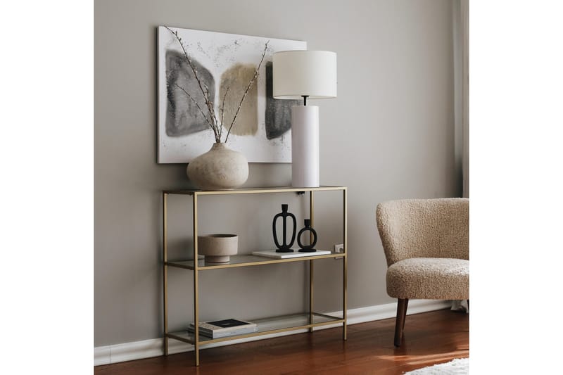 Avlastningsbord Manwoody 100 cm - Guld - Möbler - Bord & matgrupp - Avlastningsbord & sidobord - Konsolbord & hallbord