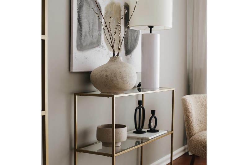 Avlastningsbord Manwoody 100 cm - Guld - Möbler - Bord & matgrupp - Avlastningsbord & sidobord - Konsolbord & hallbord