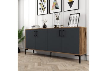 Avlastningsbord Merkesa 180 cm - Valnöt/Antracit - Möbler - Bord & matgrupp - Avlastningsbord & sidobord - Konsolbord & hallbord