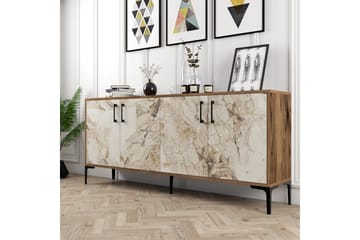 Avlastningsbord Merkesa 180 cm - Valnöt/Vit - Möbler - Bord & matgrupp - Avlastningsbord & sidobord - Konsolbord & hallbord