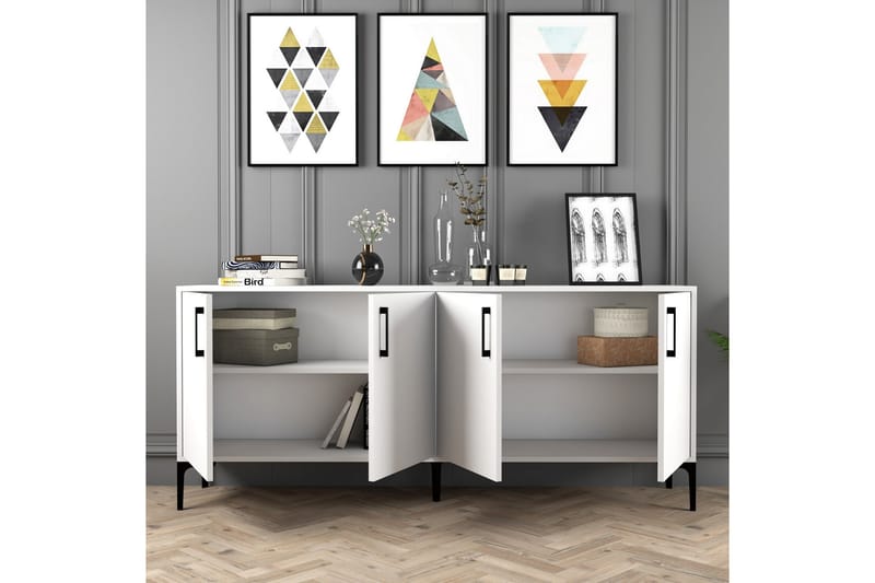 Avlastningsbord Merkesa 180 cm - Vit - Möbler - Bord & matgrupp - Avlastningsbord & sidobord - Konsolbord & hallbord