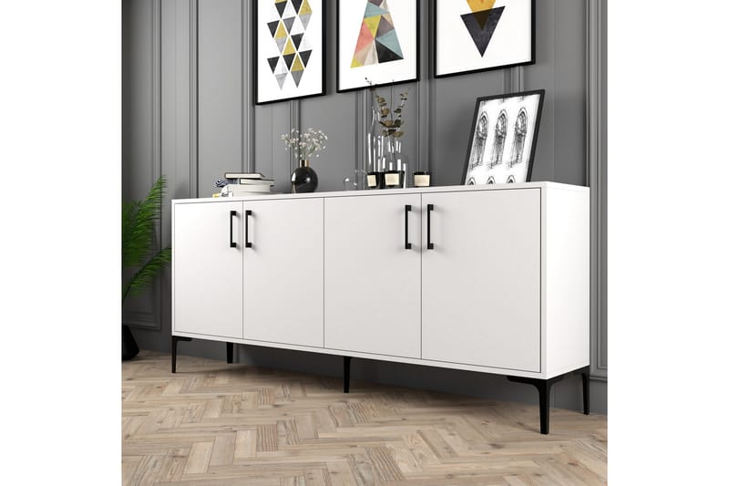 Avlastningsbord Merkesa 180 cm - Vit - Möbler - Bord & matgrupp - Avlastningsbord & sidobord - Konsolbord & hallbord
