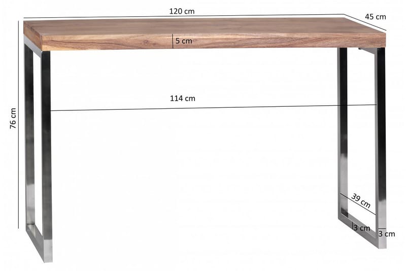 Avlastningsbord Stiebel 120 cm - Trä|natur - Konsolbord & hallbord - Avlastningsbord & sidobord - Hallförvaring