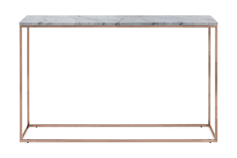 Avlastningsbord Titania 120 cm Marmor - Grå|Koppar - Konsolbord & hallbord - Avlastningsbord & sidobord - Marmorbord - Hallförvaring