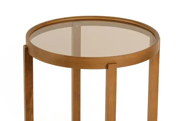 Babilas Satsbord (3 delar) 45x55x45 cm - Transparent valnöt - Möbler - Bord & matgrupp - Avlastningsbord & sidobord - Satsbord