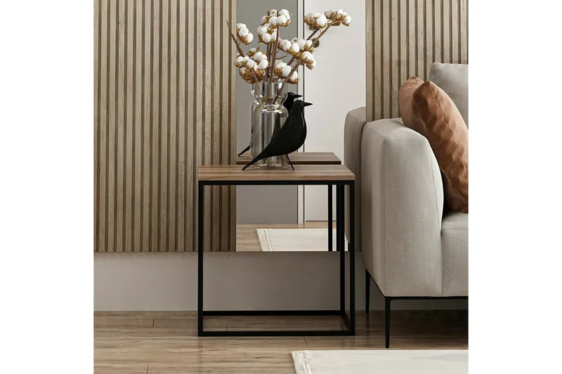 Basak Sidobord 52 cm - Valnöt - Möbler - Bord & matgrupp - Avlastningsbord & sidobord - Brickbord & småbord