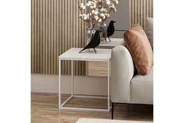 Basak Sidobord 52 cm - Vit - Möbler - Bord & matgrupp - Avlastningsbord & sidobord - Lampbord & sidobord