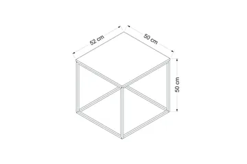 Basak Sidobord 52 cm - Vit - Möbler - Bord & matgrupp - Avlastningsbord & sidobord - Lampbord & sidobord
