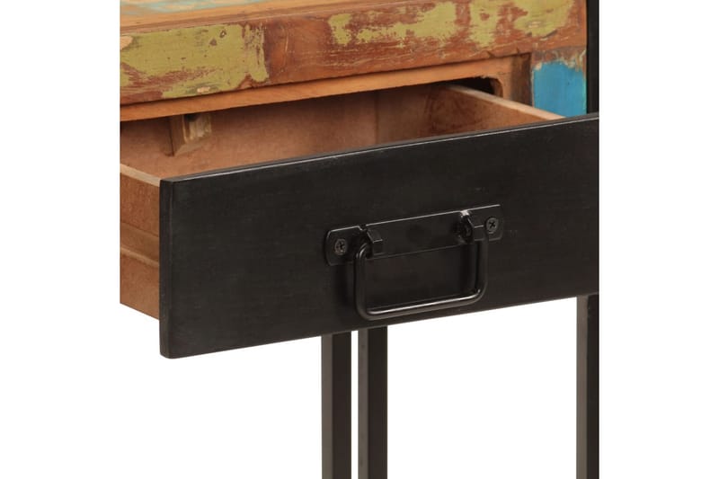 beBasic Konsolbord 110x30x76 cm massivt återvunnet trä - Black - Konsolbord & hallbord - Avlastningsbord & sidobord - Hallförvaring