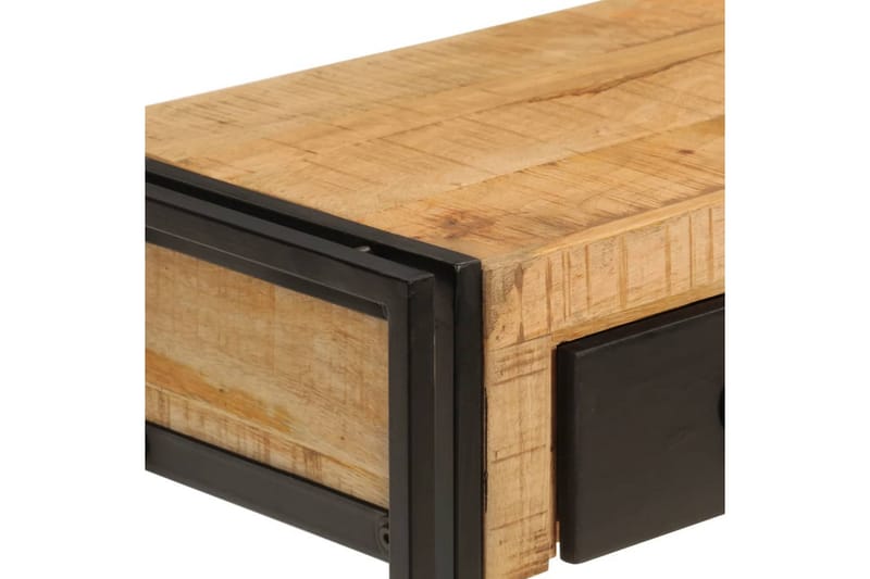 beBasic Konsolbord 110x30x76 cm massivt mangoträ - Black - Konsolbord & hallbord - Avlastningsbord & sidobord - Hallförvaring