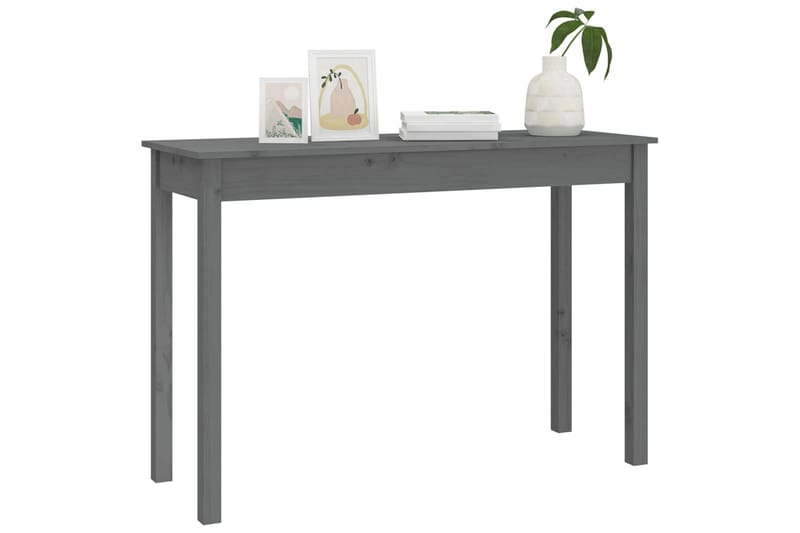 beBasic Konsolbord grå 110x40x75 cm massiv furu - Grey - Konsolbord & hallbord - Avlastningsbord & sidobord - Hallförvaring