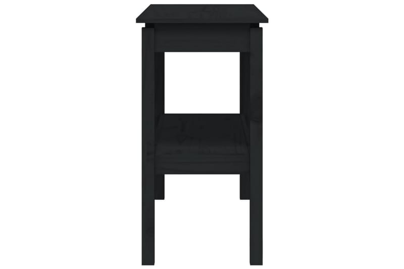 beBasic Konsolbord svart 110x40x75 cm massiv furu - Black - Konsolbord & hallbord - Avlastningsbord & sidobord - Hallförvaring