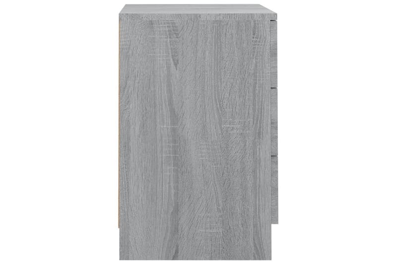 beBasic Sängbord 2 st grå sonoma 38x35x56 cm konstruerat trä - Grey - Sängbord & nattduksbord