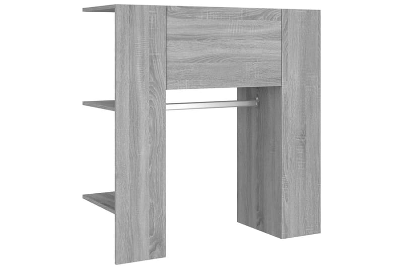 beBasic Sängbord 2 st grå sonoma konstruerat trä - Grey - Sängbord & nattduksbord