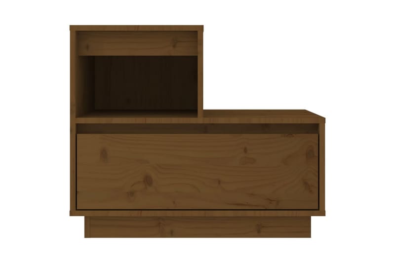 beBasic Sängbord 2 st honungsbrun 60x34x51 cm massiv furu - Brown - Sängbord & nattduksbord