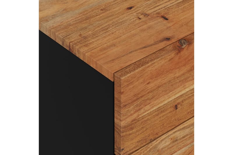 beBasic Sängbord 50x33x60 cm massivt akaciaträ och konstruerat tr�ä - Brown - Sängbord & nattduksbord