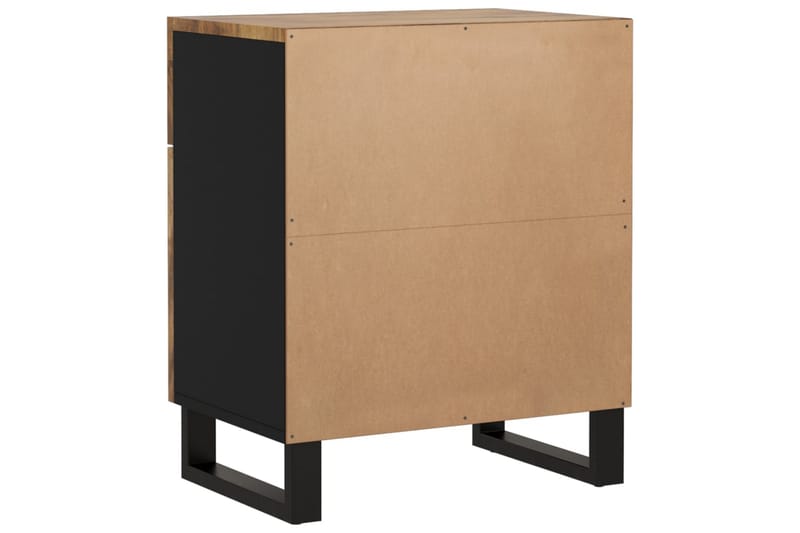 beBasic Sängbord 50x33x60 cm massivt mangoträ och konstruerat trä - Brown - Sängbord & nattduksbord