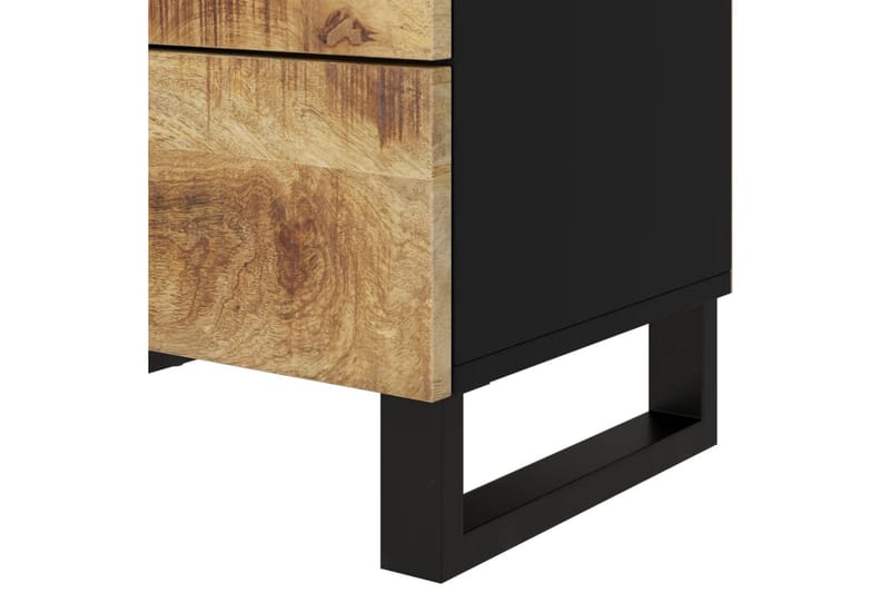 beBasic Sängbord 50x33x62 cm massivt mangoträ och konstruerat trä - Brown - Sängbord & nattduksbord