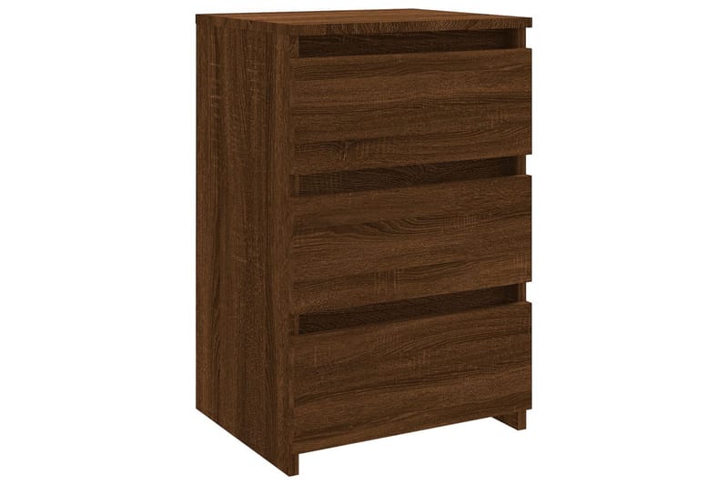 beBasic Sängbord brun ek 40x35x62,5 cm konstruerat trä - Brown - Sängbord & nattduksbord