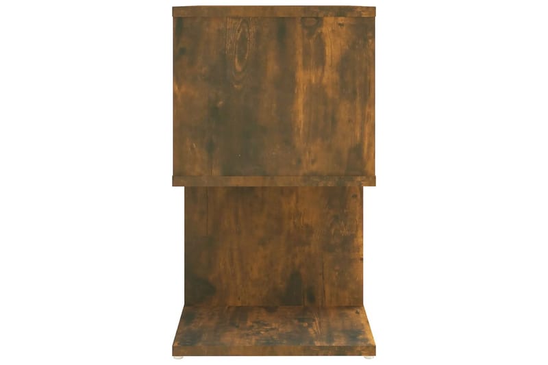 beBasic Sängbord rökfärgad ek 50x30x51,5 cm konstruerat trä - Brown - Sängbord & nattduksbord