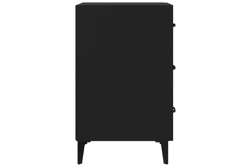 beBasic Sängbord svart 40x40x66 konstruerat trä - Black - Sängbord & nattduksbord