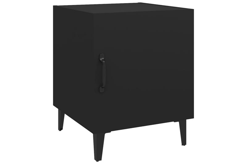 beBasic Sängbord svart konstruerat trä - Black - Sängbord & nattduksbord