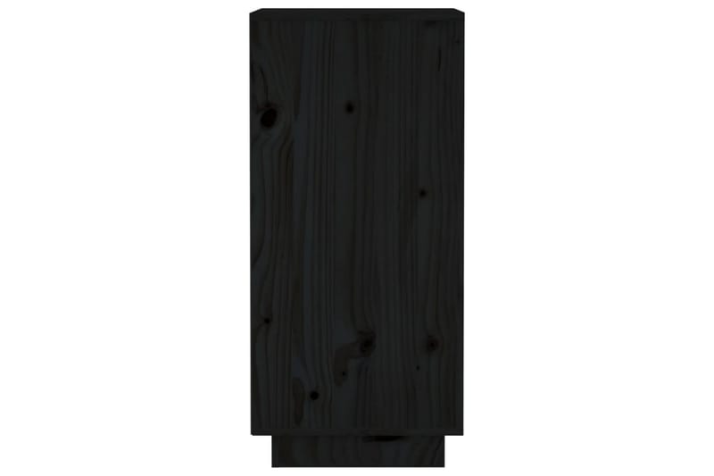 beBasic Skåp 2 st svart 31,5x34x75 cm massiv furu - Black - Lampbord & sidobord - Brickbord & småbord