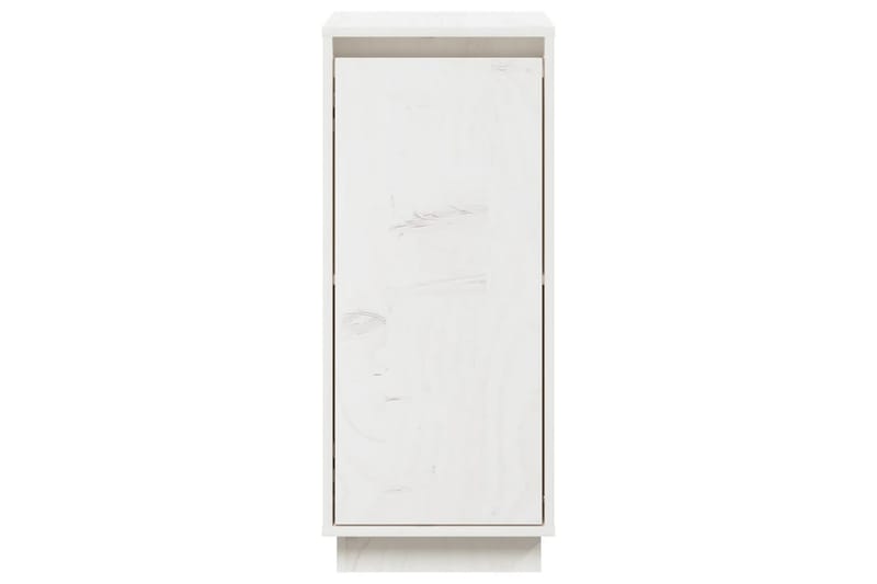 beBasic Skåp 2 st vit 31,5x34x75 cm massiv furu - White - Lampbord & sidobord - Brickbord & småbord