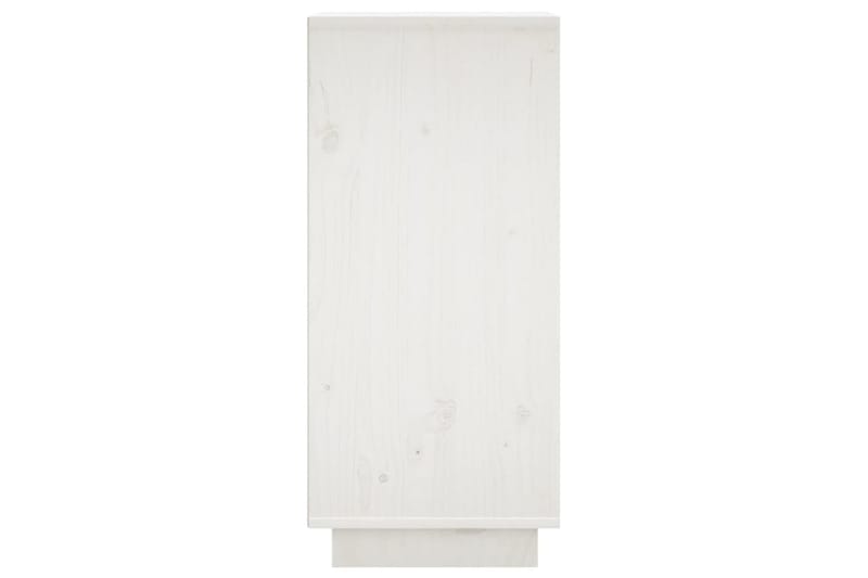 beBasic Skåp 2 st vit 31,5x34x75 cm massiv furu - White - Lampbord & sidobord - Brickbord & småbord