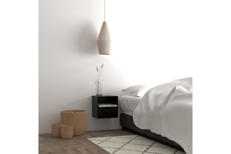 Belleuve Sängbord 25 cm - Svart - Möbler - Bord & matgrupp - Avlastningsbord & sidobord - Sängbord & nattduksbord